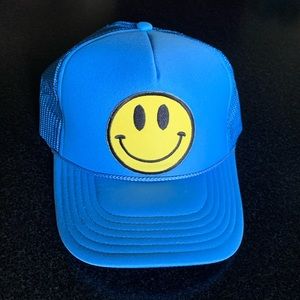 Smiley face trucker hat!